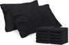 Picture of Utopia Bedding King Pillow Cases - 12 Pack - Envelope Closure - Soft Brushed Microfiber Fabric - Shrinkage and Fade Resistant Pillow Covers King Size 20 X 40 Inches (King, Black)