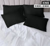Picture of Utopia Bedding King Pillow Cases - 12 Pack - Envelope Closure - Soft Brushed Microfiber Fabric - Shrinkage and Fade Resistant Pillow Covers King Size 20 X 40 Inches (King, Black)