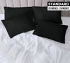 Picture of Utopia Bedding Standard Pillow Cases - 12 Pack - Envelope Closure - Soft Brushed Microfiber Fabric - Shrinkage and Fade Resistant Pillow Covers Standard Size 20 X 26 Inches (Standard, Black)