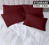 Picture of Utopia Bedding Standard Pillow Cases - 4 Pack - Envelope Closure - Soft Brushed Microfiber Fabric - Shrinkage and Fade Resistant Pillow Covers Standard Size 20 X 26 Inches (Standard, Burgundy)