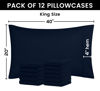 Picture of Utopia Bedding King Pillow Cases - 12 Pack - Envelope Closure - Soft Brushed Microfiber Fabric - Shrinkage and Fade Resistant Pillow Covers King Size 20 X 40 Inches (King, Navy)
