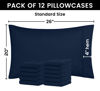 Picture of Utopia Bedding Standard Pillow Cases - 12 Pack - Envelope Closure - Soft Brushed Microfiber Fabric - Shrinkage and Fade Resistant Pillow Covers Standard Size 20 X 26 Inches (Standard, Navy)