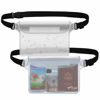 Picture of AiRunTech Waterproof Pouch with Waist Strap (2 Pack) | Beach Accessories Best Way to Keep Your Phone and Valuables Safe and Dry | Perfect for Boating Swimming Snorkeling Kayaking Beach Pool Water Park