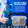 Picture of AiRunTech Waterproof Pouch with Waist Strap (2 Pack) | Beach Accessories Best Way to Keep Your Phone and Valuables Safe and Dry | Perfect for Boating Swimming Snorkeling Kayaking Beach Pool Water Park