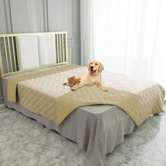 Picture of Ameritex Waterproof Dog Bed Cover Pet Blanket for Furniture Bed Couch Sofa Reversible