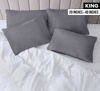 Picture of Utopia Bedding King Pillow Cases - 12 Pack - Envelope Closure - Soft Brushed Microfiber Fabric - Shrinkage and Fade Resistant Pillow Covers King Size 20 X 40 Inches (King, Grey)