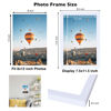 Picture of JCJMY 8x12 Picture Frame White for Wall Hanging or Tabletop, Wall Mounting Horizontally or Vertically, 8 x 12 Wall Gallery Poster Photo Frame with Shatter Resistant Plexiglass, White