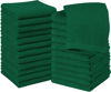 Picture of Utopia Towels 24 Pack Cotton Washcloths Set - 100% Ring Spun Cotton, Premium Quality Flannel Face Cloths, Highly Absorbent and Soft Feel Fingertip Towels (Hunter Green)
