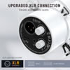 Picture of FIFINE Studio XLR Dynamic Microphone, USB PC Podcast Microphone for Streaming Recording, XLR/USB Vocal Mic with Tap-to-Mute, Gain Knob, Headphones Monitoring-Amplitank K688 White