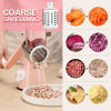 Picture of Cambom Rotary Cheese Grater Hand Crank Cheese Shredder for Fresh Cheese, Vegetable, Nuts,Non-slip Suction Base, Free Cleaning Brush Three Blades, Pink