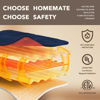 Picture of Homemate Heated Blanket Electric Throw - 50"x60" Heating Blanket Throw 1/2/4/6/8 Hours Auto-off 10 Heat Level Heat Blanket Over-heat Protection Flannel Sherpa Heater Blanket Electric ETL Certification