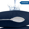 Picture of Utopia Bedding Waterproof Pillow Protector Zippered (2 Pack) Standard Navy - Pillow Encasement 20 x 26 Inches