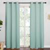Picture of NICETOWN Thermal Insulated Solid Grommet Blackout Curtains/Drape for Living Room (Aqua, 1 Pair, 42 by 84-Inch)
