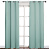 Picture of NICETOWN Thermal Insulated Solid Grommet Blackout Curtains/Drape for Living Room (Aqua, 1 Pair, 42 by 84-Inch)