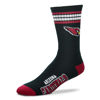 Picture of For Bare Feet NFL Youth 4 Stripe Deuce Crew Sock, Arizona Cardinals, One Size