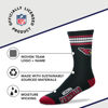 Picture of For Bare Feet NFL Youth 4 Stripe Deuce Crew Sock, Arizona Cardinals, One Size