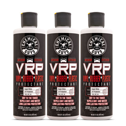 Picture of Chemical Guys TVD_107_1603 V.R.P. Vinyl, Rubber and Plastic Non-Greasy Dry-to-The-Touch Long Lasting Super Shine Dressing for Tires, Trim and More, 16 fl oz (3 Pack)