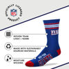 Picture of For Bare Feet NFL Youth 4 Stripe Deuce Crew Sock, New York Giants, One Size