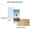 Picture of JCJMY 4x8 Picture Frame White for Wall Hanging or Tabletop, Wall Mounting Horizontally or Vertically, 4 x 8 Wall Gallery Poster Photo Frame with Shatter Resistant Plexiglass, White