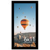 Picture of JCJMY 6x11 Picture Frame Black for Wall Hanging or Tabletop, Wall Mounting Horizontally or Vertically, 6 x 11 Wall Gallery Poster Photo Frame with Shatter Resistant Plexiglass, Black