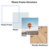 Picture of JCJMY 6x6 Picture Frame White for Wall Hanging or Tabletop, Wall Mounting Horizontally or Vertically, 6 x 6 Square Wall Gallery Poster Photo Frame with Shatter Resistant Plexiglass, White