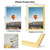 Picture of JCJMY 4x8 Picture Frame Gold for Wall Hanging or Tabletop, Wall Mounting Horizontally or Vertically, 4 x 8 Wall Gallery Poster Photo Frame with Shatter Resistant Plexiglass, Gold