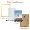Picture of JCJMY 8x12 Picture Frame Gold for Wall Hanging or Tabletop, Wall Mounting Horizontally or Vertically, 8 x 12 Wall Gallery Poster Photo Frame with Durable Shatter Resistant Plexiglass, Gold