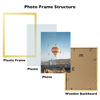 Picture of JCJMY 10x14 inch Picture Frame, Horizontal and Vertical Formats for Wall Hanging, 10 x 14 Wall Gallery Poster Photo Frame with Shatter Resistant Plexiglass, Gold