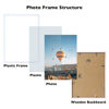 Picture of JCJMY 11x14 Picture Frame White for Wall Hanging, Wall Mounting Horizontally or Vertically, 11 x 14 Wall Gallery Poster Photo Frame with Shatter Resistant Plexiglass, White