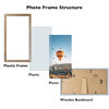 Picture of JCJMY 4x9 Picture Frame Rustic Brown for Wall Hanging or Tabletop, Wall Mounting Horizontally or Vertically, 4 x 9 Wall Gallery Poster Photo Frame with Shatter Resistant Plexiglass, Rustic Brown