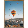 Picture of JCJMY 11x16 Picture Frame Rustic Brown for Wall Hanging, Wall Mounting Horizontally or Vertically, 11 x 16 Wall Gallery Poster Photo Frame with Shatter Resistant Plexiglass, Rustic Brown