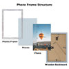 Picture of JCJMY 4x5 Picture Frame Rustic White for Wall Hanging or Tabletop, Wall Mounting Horizontally or Vertically, 4 x 5 Wall Gallery Poster Photo Frame with Shatter Resistant Plexiglass, Rustic White