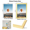 Picture of JCJMY 6x9 Picture Frame Gold for Wall Hanging or Tabletop- Wall Mounting Horizontally or Vertically, 6 x 9 Wall Gallery Poster Photo Frames for 6 by 9 Photos, Gold