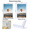 Picture of JCJMY 5.5x8.5 Picture Frame White for Wall Hanging or Tabletop, Wall Mounting Horizontally or Vertically, 5.5 x 8.5 Wall Gallery Poster Photo Frame with Shatter Resistant Plexiglass, White