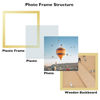 Picture of JCJMY 7x7 Picture Frame Gold for Wall Hanging or Tabletop, Wall Mounting Horizontally or Vertically, 7 x 7 Square Wall Gallery Poster Photo Frame with Shatter Resistant Plexiglass, Gold
