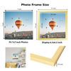 Picture of JCJMY 7x7 Picture Frame Gold for Wall Hanging or Tabletop, Wall Mounting Horizontally or Vertically, 7 x 7 Square Wall Gallery Poster Photo Frame with Shatter Resistant Plexiglass, Gold