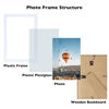Picture of JCJMY 5x8 Picture Frame White for Wall Hanging or Tabletop, Wall Mounting Horizontally or Vertically, 5 x 8 Wall Gallery Poster Photo Frame with Shatter Resistant Plexiglass, White