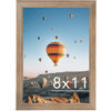 Picture of JCJMY 8x11 Picture Frame Rustic Brown for Wall Hanging or Tabletop- Wall Mounting Horizontally or Vertically, 8 x 11 Wall Gallery Poster Photo Frame for 8 by 11 Photo,Rustic Brown