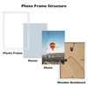 Picture of JCJMY 4x5 Picture Frame White for Wall Hanging or Tabletop, Wall Mounting Horizontally or Vertically, 4 x 5 Wall Gallery Poster Photo Frame with Shatter Resistant Plexiglass, White