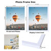 Picture of JCJMY 4x5 Picture Frame White for Wall Hanging or Tabletop, Wall Mounting Horizontally or Vertically, 4 x 5 Wall Gallery Poster Photo Frame with Shatter Resistant Plexiglass, White