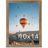 Picture of JCJMY 10x14 inch Picture Frame, Horizontal and Vertical Formats for Wall Hanging, 10 x 14 Wall Gallery Poster Photo Frame with Shatter Resistant Plexiglass, Rustic Brown