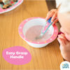 Picture of The First Years Peppa Pig Toddler Dinnerware Set - Includes Toddler Plate, Divided Bowl, and Toddler Utensils - Dishwasher Safe Toddler Feeding Supplies Made Without BPA - 4 Count