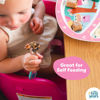 Picture of The First Years Peppa Pig Toddler Dinnerware Set - Includes Toddler Plate, Divided Bowl, and Toddler Utensils - Dishwasher Safe Toddler Feeding Supplies Made Without BPA - 4 Count