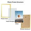Picture of JCJMY 8.5x14 Picture Frame Gold for Wall Hanging, Wall Mounting Horizontally or Vertically, 8.5 x 14 Wall Gallery Poster Photo Frame with Shatter Resistant Plexiglass, Gold