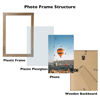 Picture of JCJMY 7x11 Picture Frame Rustic Brwon for Wall Hanging or Tabletop- Wall Mounting Horizontally or Vertically, 7 x 11 Wall Gallery Poster Photo Frame for 7 by 11 Photos, Rustic Brwon