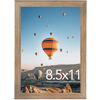 Picture of 8.5x11 Picture Frame Rustic Brown for Wall Hanging or Tabletop, Wall Mounting Horizontally or Vertically, 8.5 x 11 Wall Gallery Poster Photo Frame with Durable Shatter Resistant Plexiglass, Rustic