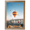 Picture of JCJMY 6x10 Picture Frame Rustic Brown for Wall Hanging or Tabletop, Wall Mounting Horizontally or Vertically, 6 x 10 Wall Gallery Poster Photo Frame with Shatter Resistant Plexiglass, Rustic Brown
