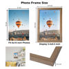 Picture of JCJMY 6x10 Picture Frame Rustic Brown for Wall Hanging or Tabletop, Wall Mounting Horizontally or Vertically, 6 x 10 Wall Gallery Poster Photo Frame with Shatter Resistant Plexiglass, Rustic Brown