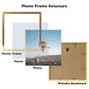 Picture of JCJMY 12x12 inch Picture Frame, Horizontal and Vertical Formats for Wall Hanging, 12 x 12 Wall Gallery Poster Photo Frame with Shatter Resistant Plexiglass, Gold