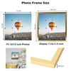 Picture of JCJMY 12x12 inch Picture Frame, Horizontal and Vertical Formats for Wall Hanging, 12 x 12 Wall Gallery Poster Photo Frame with Shatter Resistant Plexiglass, Gold
